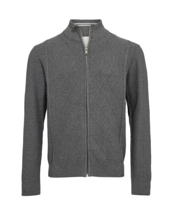 Black Blue Cardigan Regular Fit