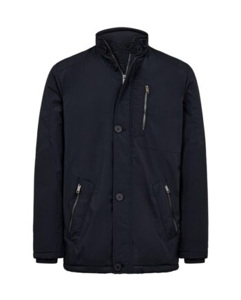 Black Blue City Coat Reg  Fit