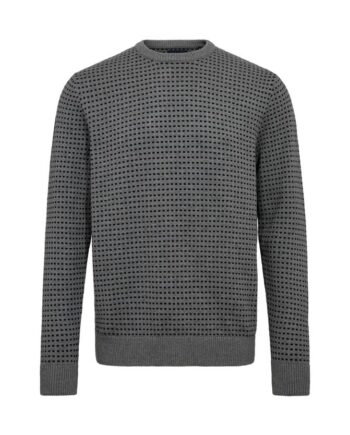 Black Blue  -neck Knit Reg Fit