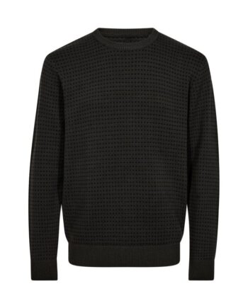 Black Blue  -neck Knit Reg Fit