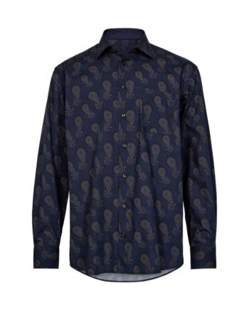Black Blue Reg  Fit Shirt