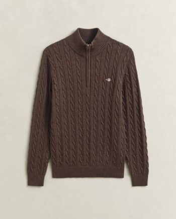 Cotton Cable Half Zip