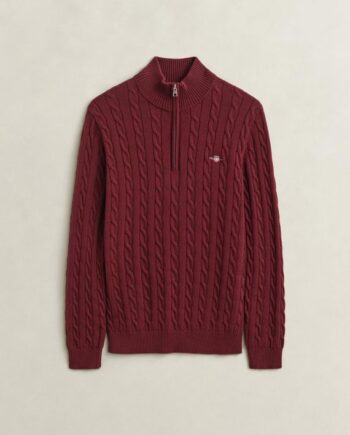 Cotton Cable Half Zip