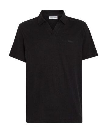 Cotton Linen Open Collar Polo