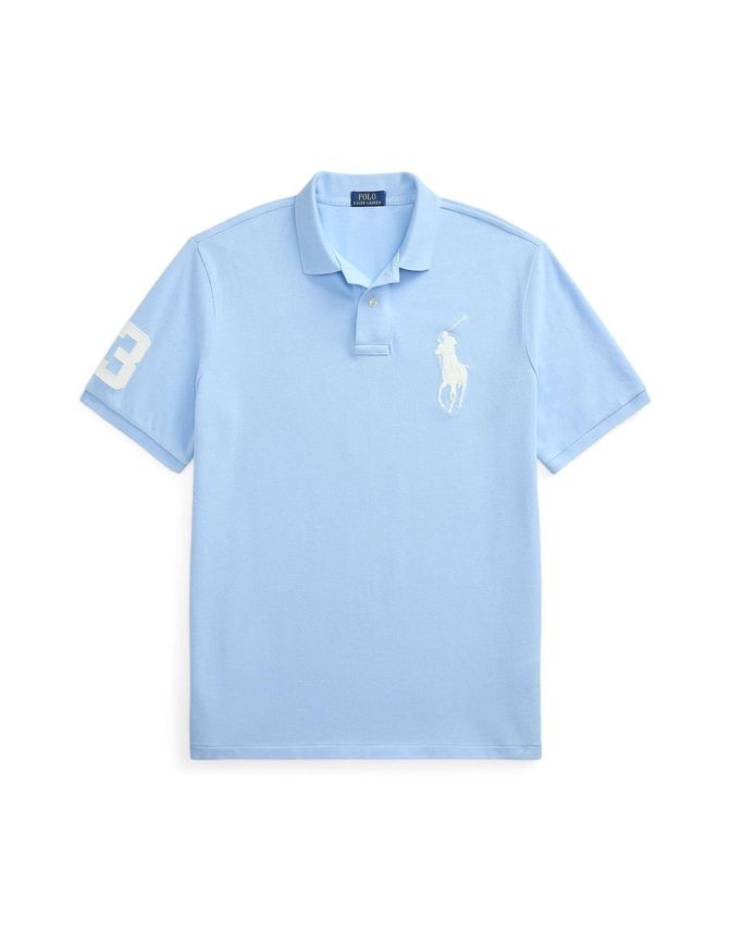 Custom Slim Fit Big Pony Mesh Polo Shirt