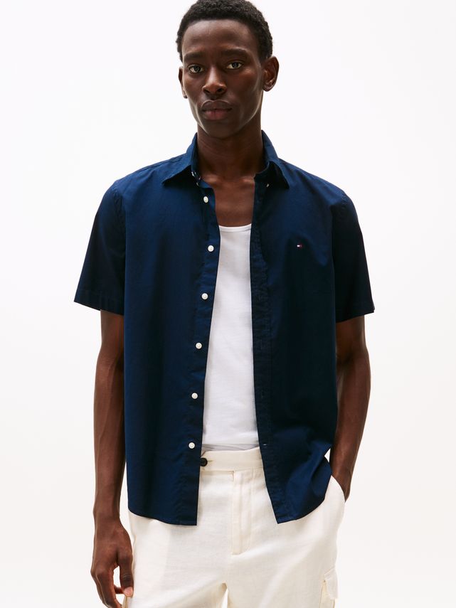 Flex Poplin Solid     Shirt