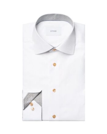 Geometric Effect Signature Twill Shirt