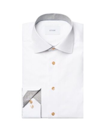 Geometric Effect Signature Twill Shirt