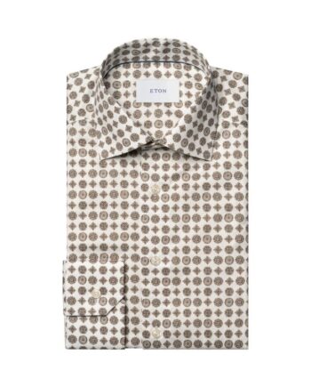 Geometric Signature Twill Shirt