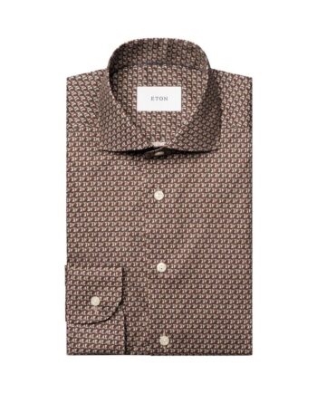 Geometric Signature Twill Shirt