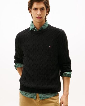 Lambswool Blend Cable Crew