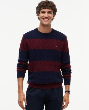 Lambswool Blend Cable Crew