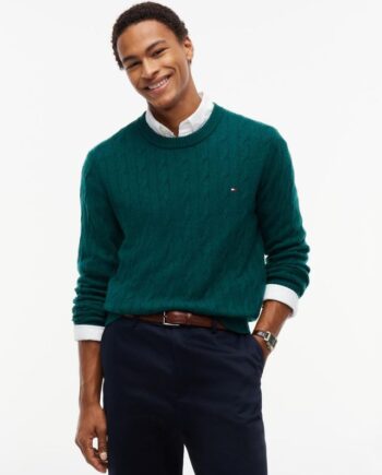 Lambswool Blend Cable Crew