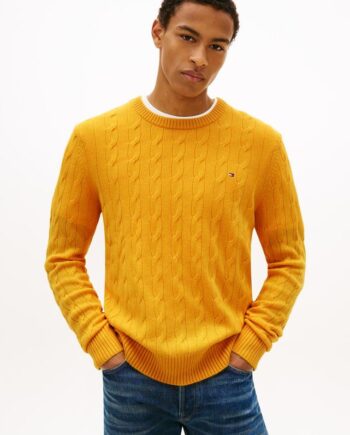 Lambswool Blend Cable Crew