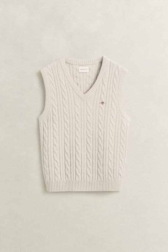 Lambswool Cable Vest