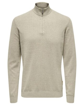 Onsloui Reg 12 Mel Half Zip Knit No