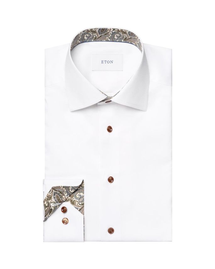 Paisley Effect Signature Twill Shirt