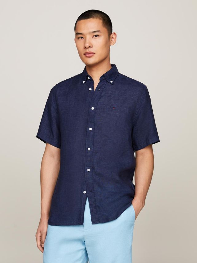 Pigment Dyed Linen Rf Shirt