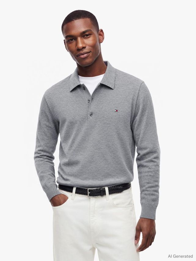 Pima Org Ctn Cashmere Ls Polo