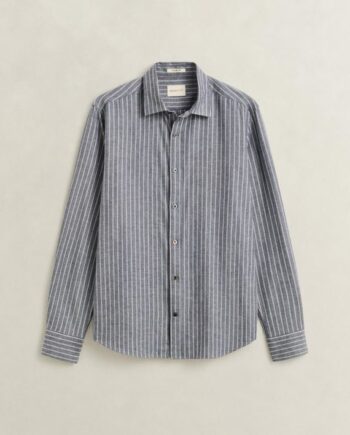 Reg Flannel Melange Stripe Shirt
