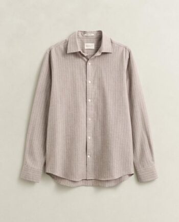 Reg Flannel Melange Stripe Shirt