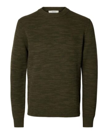 Slhdane Ls Knit Structure Crew Neck