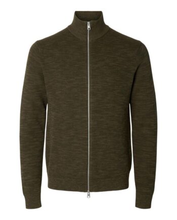Slhdane Ls Knit Structure Full Zip