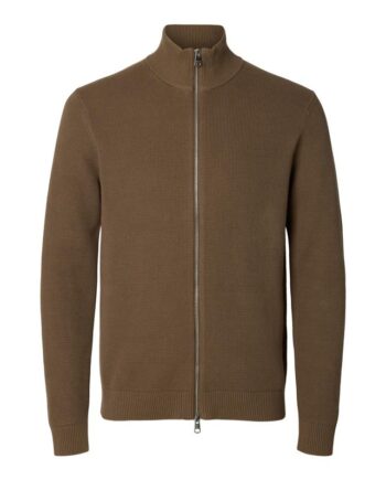 Slhdane Ls Knit Structure Full Zip