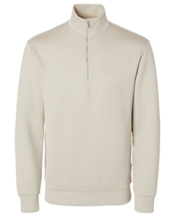Slhemanuel Soft Zip High Neck Sweat