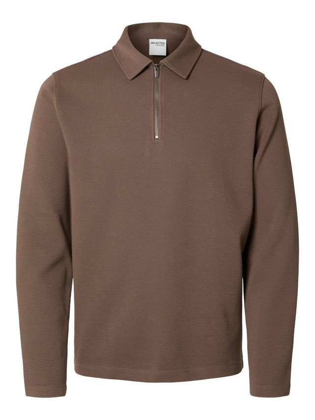 Slhmarc Rib Ls Polo
