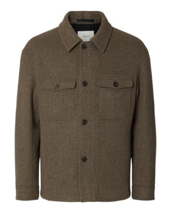 Slhmitch Wool Blend Shacket Noos
