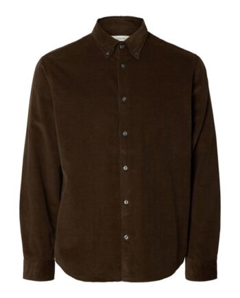 Slhregdanni Cord Bd Ls Shirt Noos
