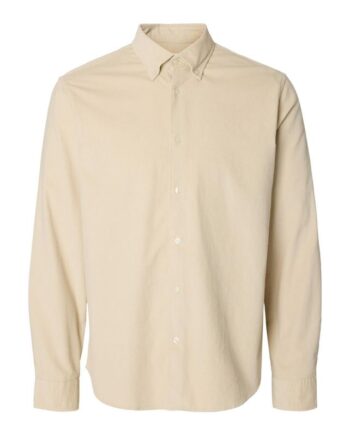 Slhregdanni Cord Bd Ls Shirt Noos