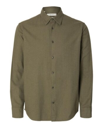 Slhregnoah Brushed Twist Shirt Ls