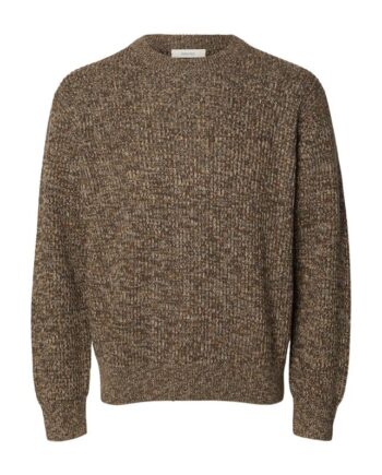 Slhtilum Ls Knit Relaxed Crew Neck