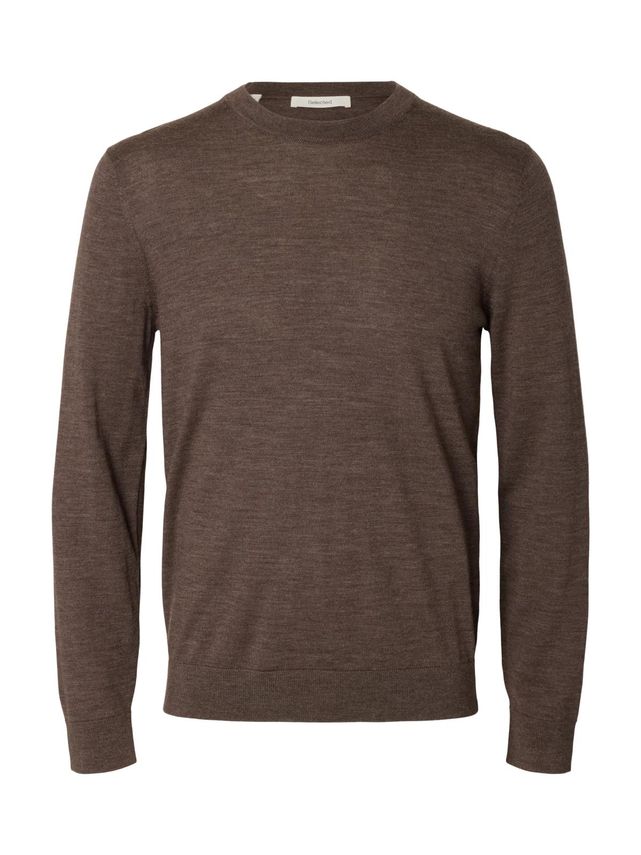 Slhtray Ls Knit Merino Crew Neck No