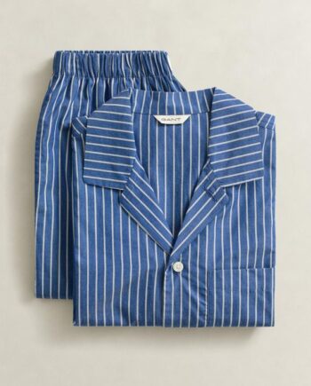 Striped Poplin Pajama Set