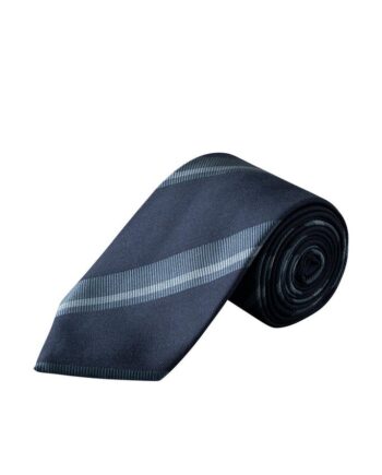 Striped Woven Shantung Silk Tie