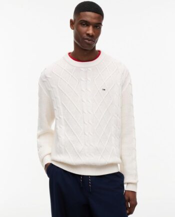 Tjm Reg Cable Knit Sweater
