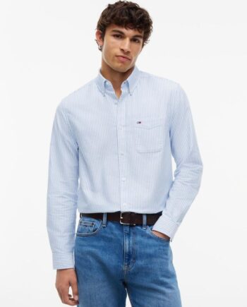 Tjm Reg Stripe Oxford Shirt Ext