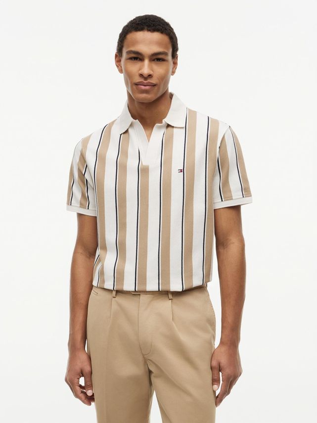Neck Crepe Classic Polo